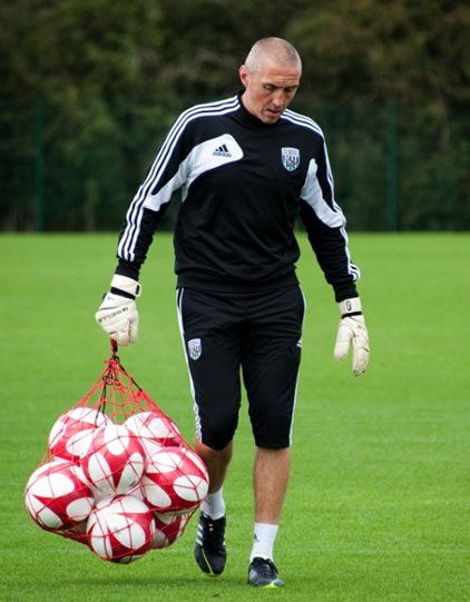 West Brom players training with Diamond Pro Trainer Football