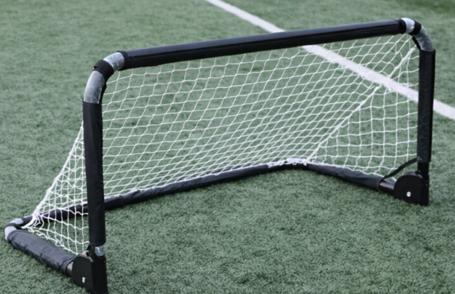 A metal coaching mini goal