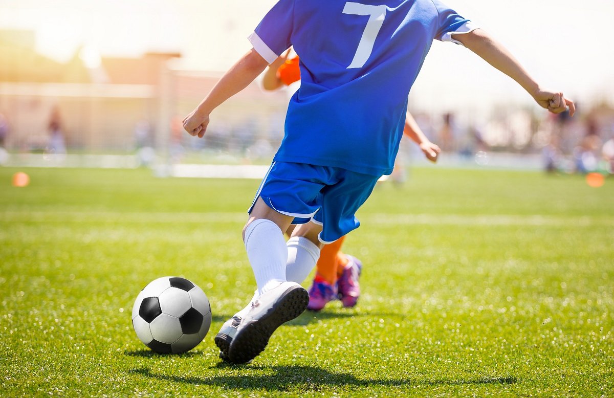 Person playing football