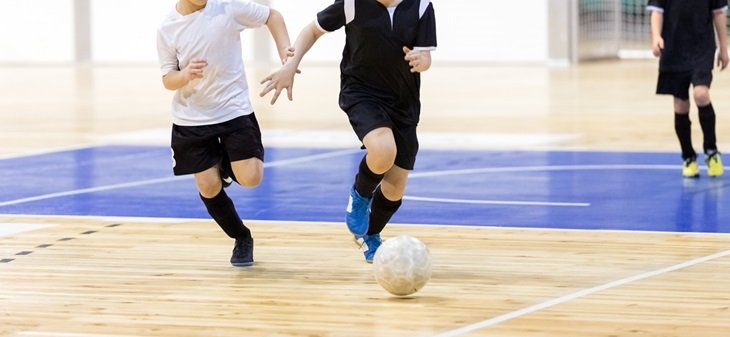 A small-sided indoor football game