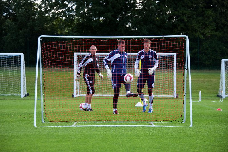 West Brom players training with Diamond Pro Trainer Football